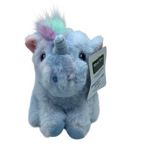Unicorn Multicolor Plush Stuffed Animal Toy Ideal Toys‎ Direct 6.5” NEW